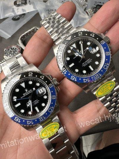 Clean廠 勞力士國米格林尼治GMT，丹東 3285機芯，72小時動力儲存，40mm， 904L精鋼。